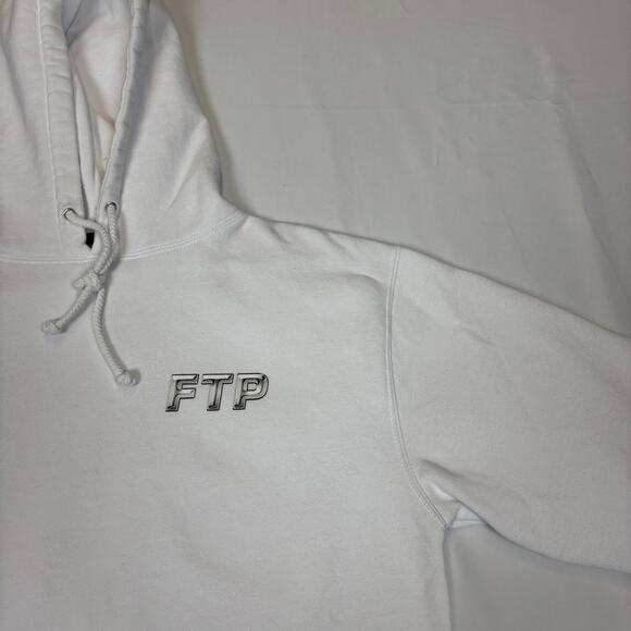 FTP Chrome Logo Hoodie Men's Large Skate Streetwear - Picture 3 of 14